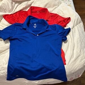 Adidas Kids' Polo Shirts in Red and Blue